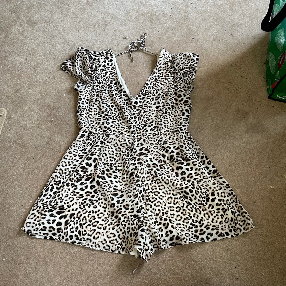 leopard romper